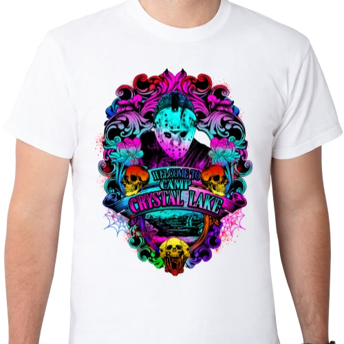 Colorful Camp Crystal Lake Sublimation