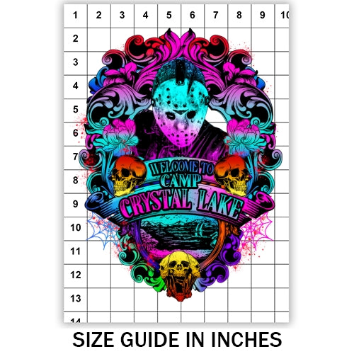 Colorful Camp Crystal Lake Sublimation