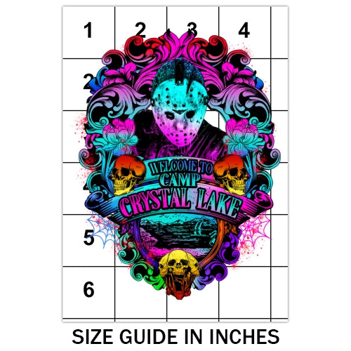 Colorful Camp Crystal Lake Sublimation