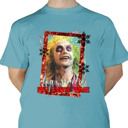 Dear Santa It's Snow Time DTF