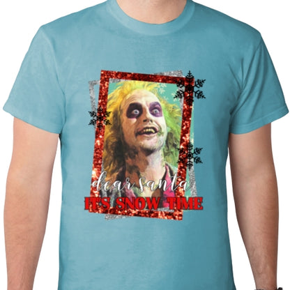 Dear Santa It's Snow Time DTF