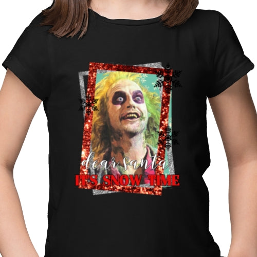 Dear Santa It's Snow Time DTF