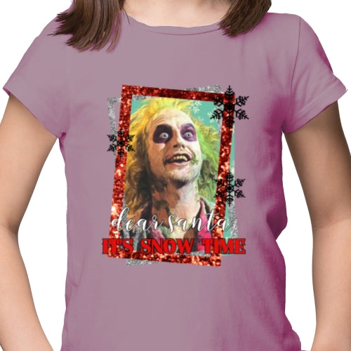 Dear Santa It's Snow Time DTF