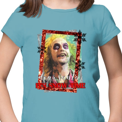 Dear Santa It's Snow Time DTF