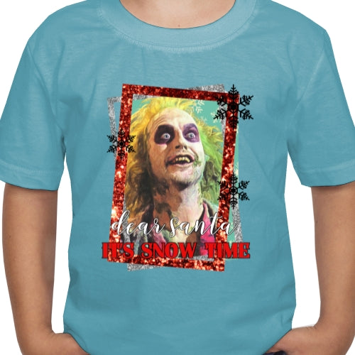 Dear Santa It's Snow Time DTF