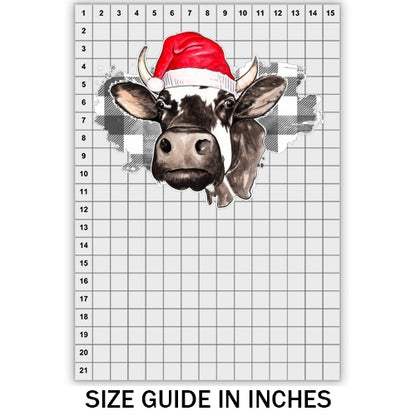 Christmas Cow DTF