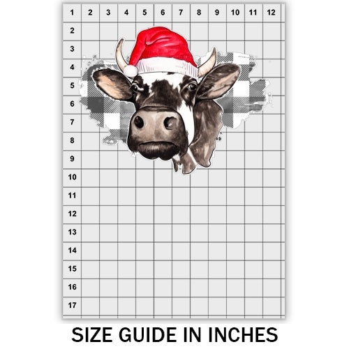 Christmas Cow DTF