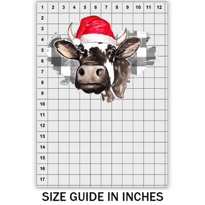 Christmas Cow DTF