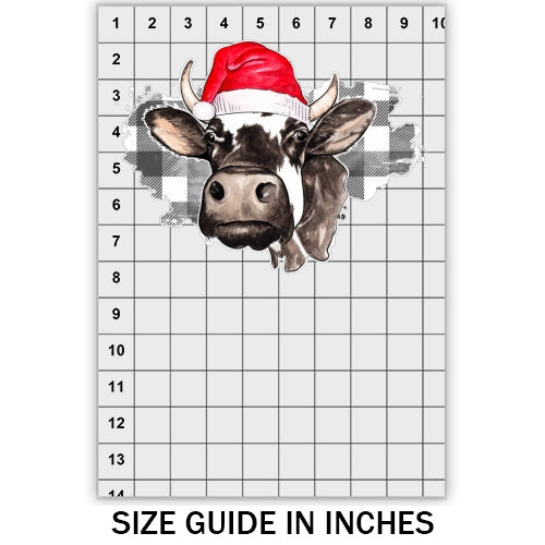 Christmas Cow DTF