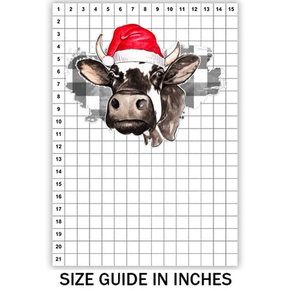 Christmas Cow Sublimation