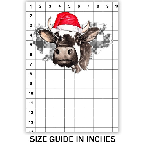 Christmas Cow Sublimation