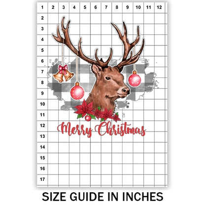 Merry Christmas Reindeer Sublimation