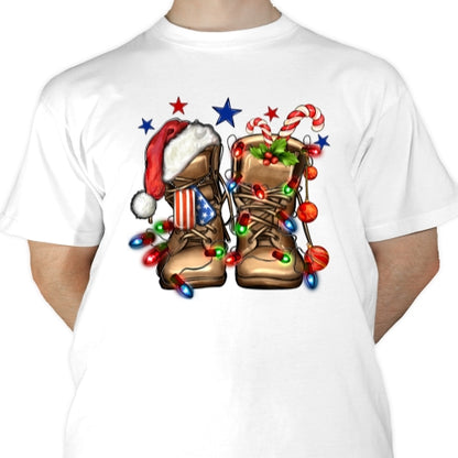 Christmas Army Veteran Boots Sublimation