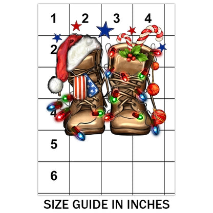 Christmas Army Veteran Boots Sublimation