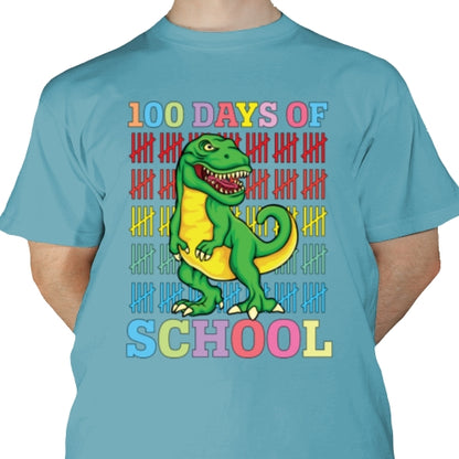 100 Days Of School Dino DTF