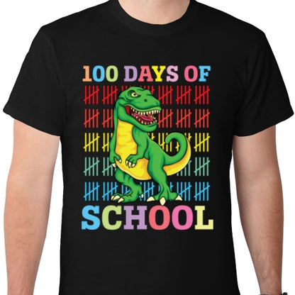 100 Days Of School Dino DTF