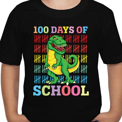 100 Days Of School Dino DTF