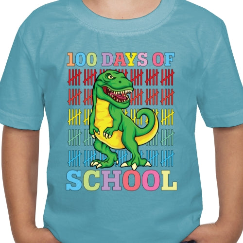 100 Days Of School Dino DTF