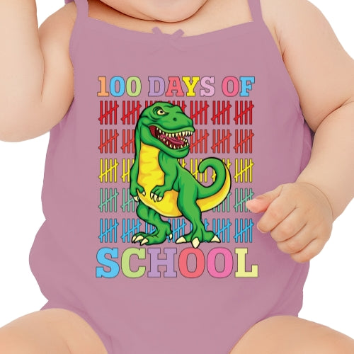 100 Days Of School Dino DTF