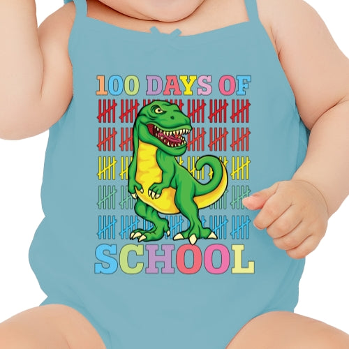 100 Days Of School Dino DTF