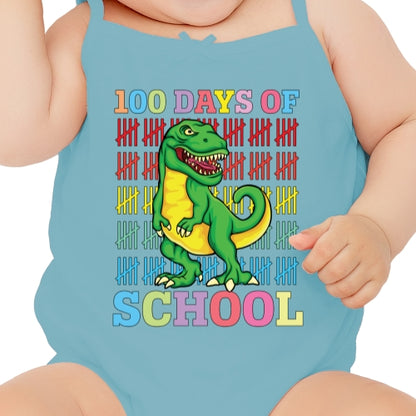 100 Days Of School Dino DTF