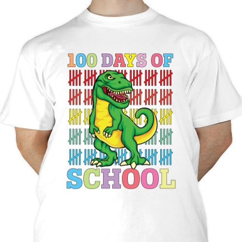 100 Days Of School Dino Sublimation