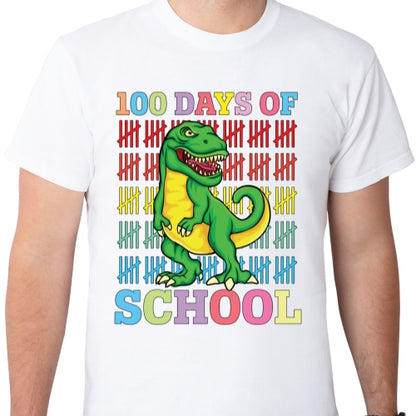 100 Days Of School Dino Sublimation