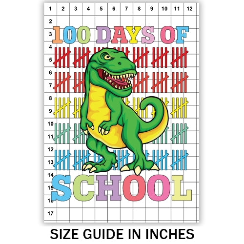 100 Days Of School Dino Sublimation