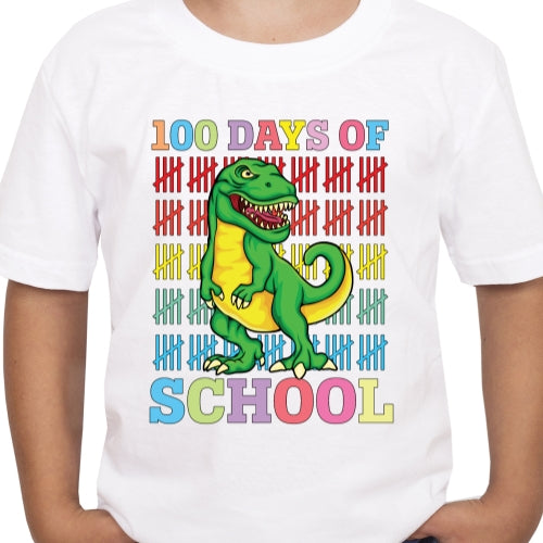 100 Days Of School Dino Sublimation