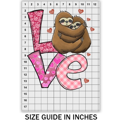 Love Sloth DTF