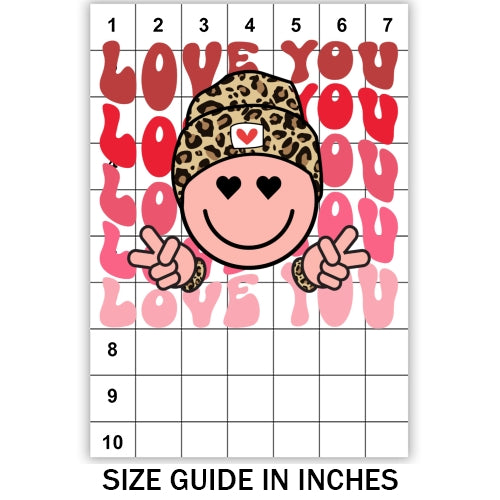 Love You Valentine Sublimation