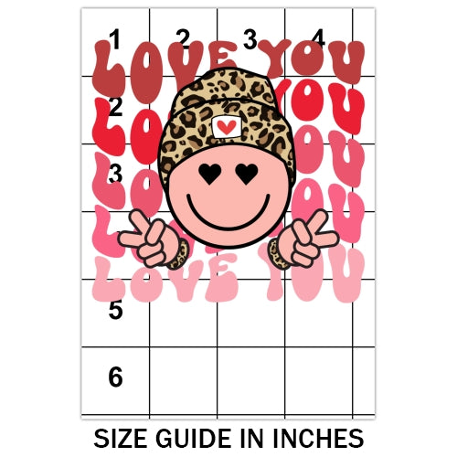 Love You Valentine Sublimation