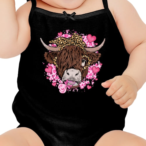 Valentine Highland Cow DTF