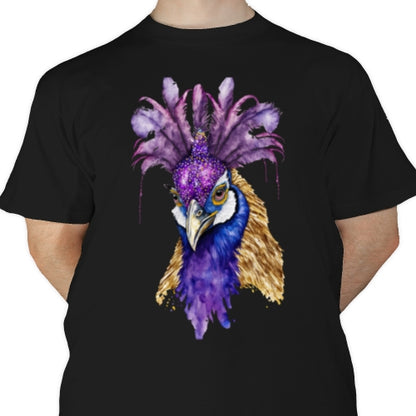 Mardi Gras Peacock DTF