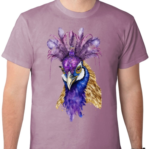 Mardi Gras Peacock DTF