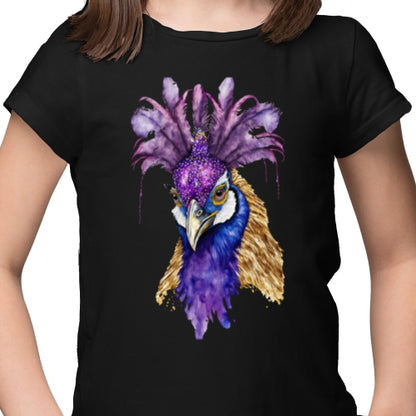 Mardi Gras Peacock DTF