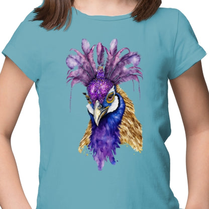 Mardi Gras Peacock DTF