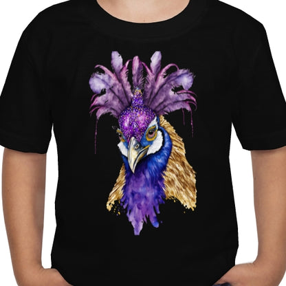 Mardi Gras Peacock DTF