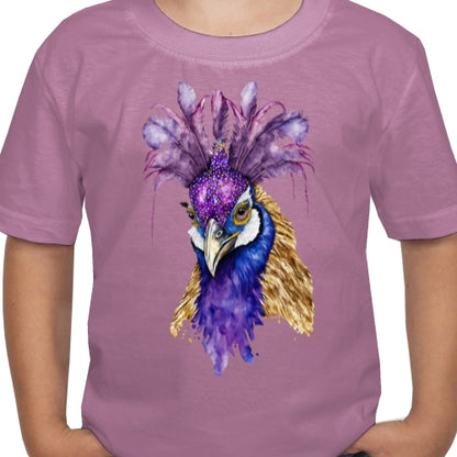 Mardi Gras Peacock DTF