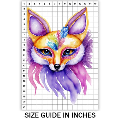 Mardi Gras Fox Sublimation