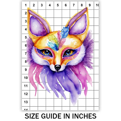 Mardi Gras Fox Sublimation