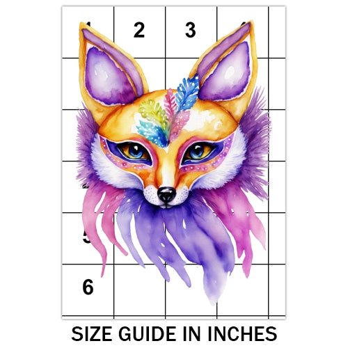 Mardi Gras Fox Sublimation