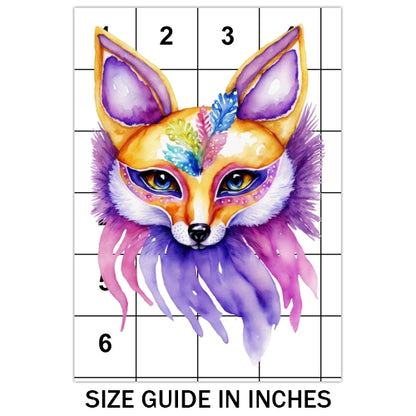 Mardi Gras Fox Sublimation