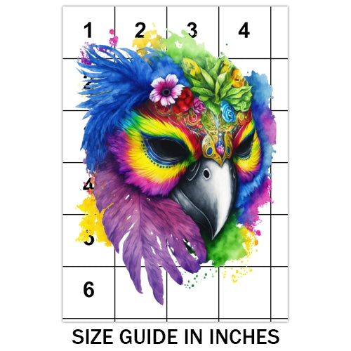 Mardi Gras Bird Sublimation