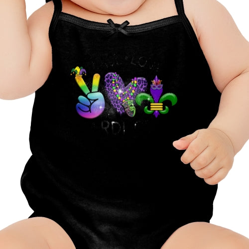 Peace Love Mardi Gras DTF