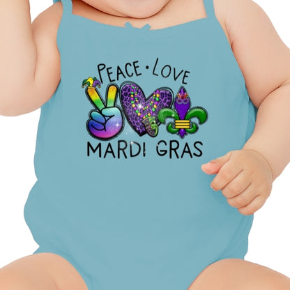 Peace Love Mardi Gras DTF