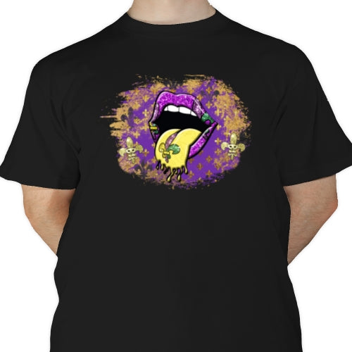 Mardi Gras Lips DTF
