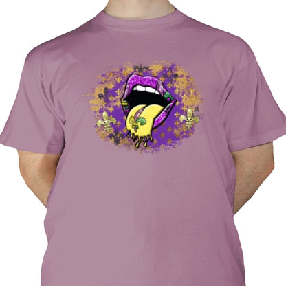 Mardi Gras Lips DTF