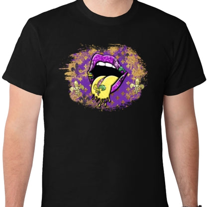Mardi Gras Lips DTF