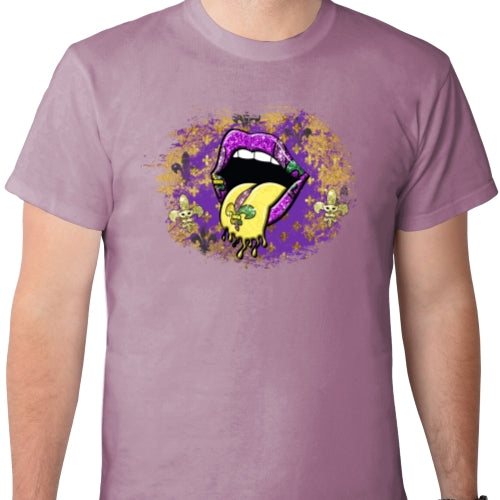 Mardi Gras Lips DTF